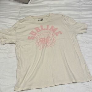 Sublime AE band tee pink logo
